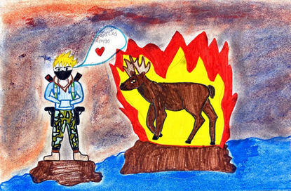 Picture of La gratitud y el venado ayudador 