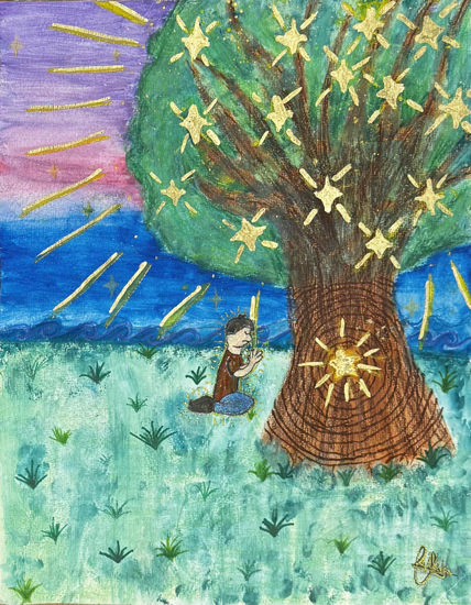 Imagen de El árbol de las estrellas de deseos