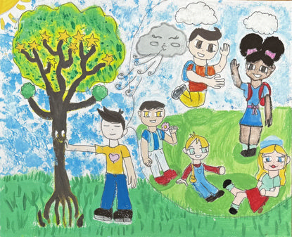 Imagen de Mateo y el árbol de los sueños de paz